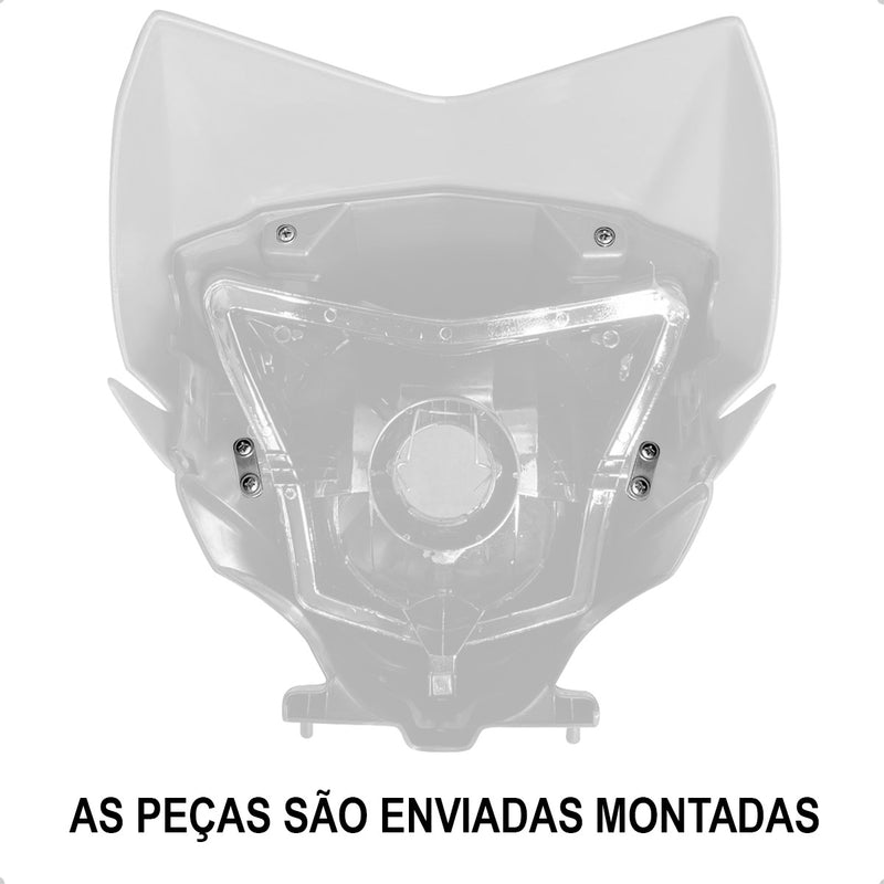 Kit Carenagem Farol + Interna + Bloco NXR Bros 150