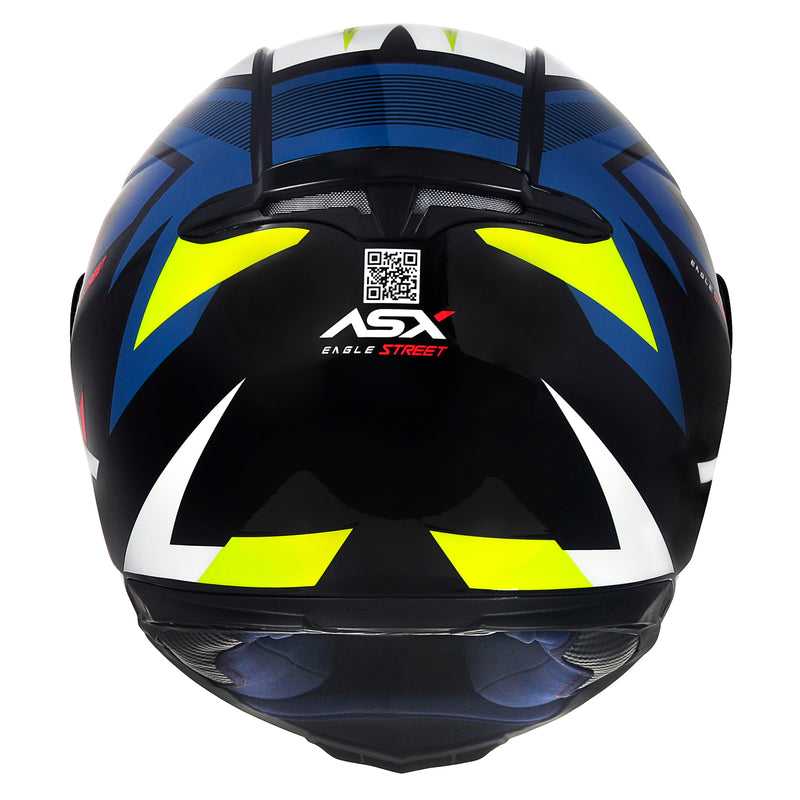 Capacete Para Moto Integral Asx Eagle Street Colorido