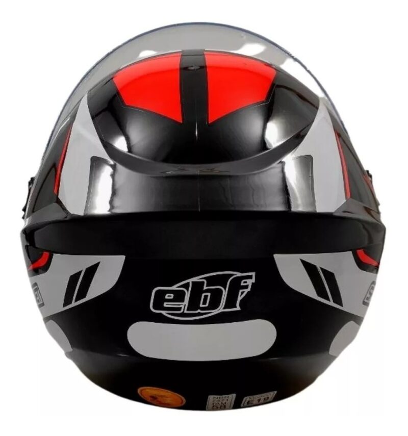 Capacete Aberto EBF Spark Jet Sting Brilhante Preto - Imagem 3