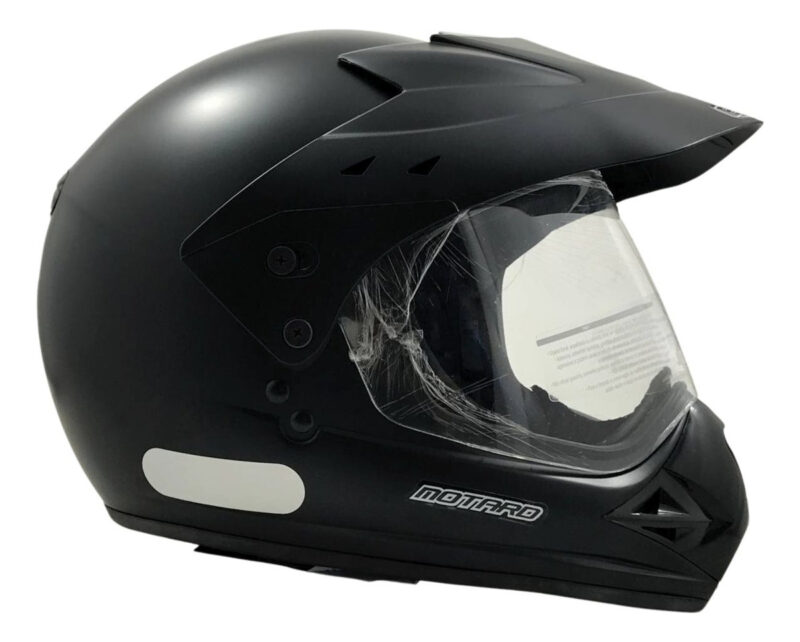 Capacete Moto Motocross Fechado Com Viseira EBF Motard Solid - Imagem 3