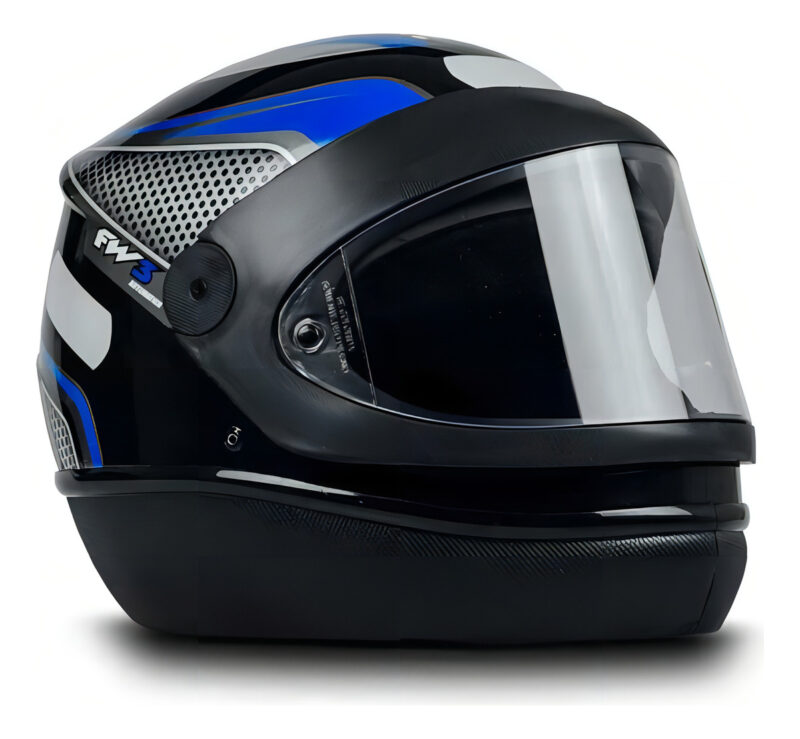 Capacete fechado FW3 para moto Automatic Preto - Imagem 6