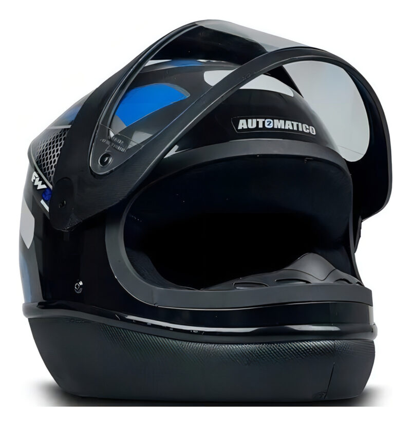Capacete fechado FW3 para moto Automatic Preto - Imagem 7
