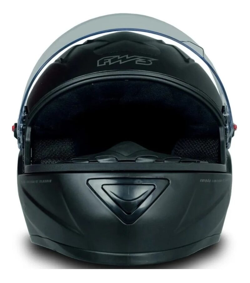 Capacete Integral FW3 GT Classic Esportivo Preto Fosco - Imagem 4