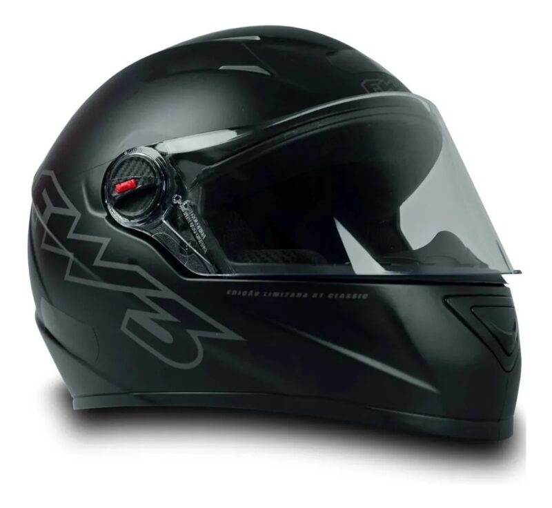 Capacete Integral FW3 GT Classic Esportivo Preto Fosco - Imagem 3