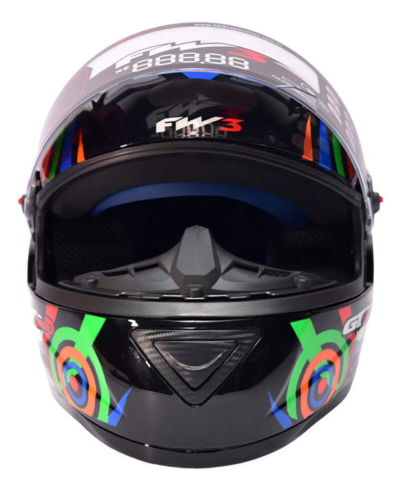 Capacete Integral FW3 GT Turbo Preto Brilhante - Imagem 3