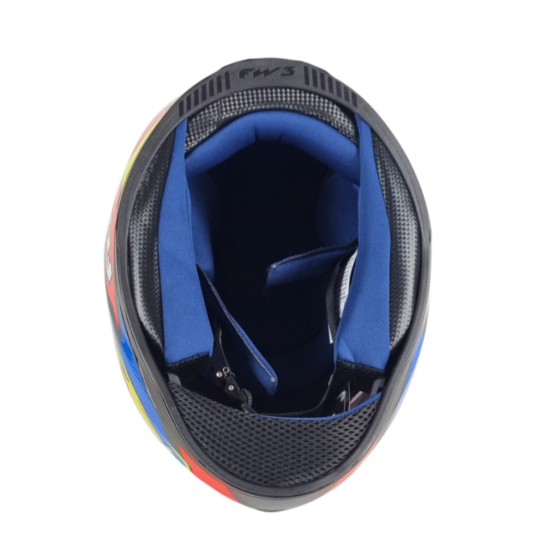 Capacete Moto Fechado FW3 Modelo GTX Fox Com Óculos Interno - Imagem 9