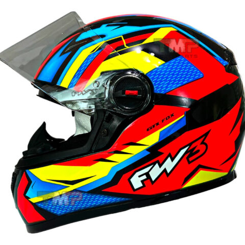 Capacete Moto Fechado FW3 Modelo GTX Fox Com Óculos Interno