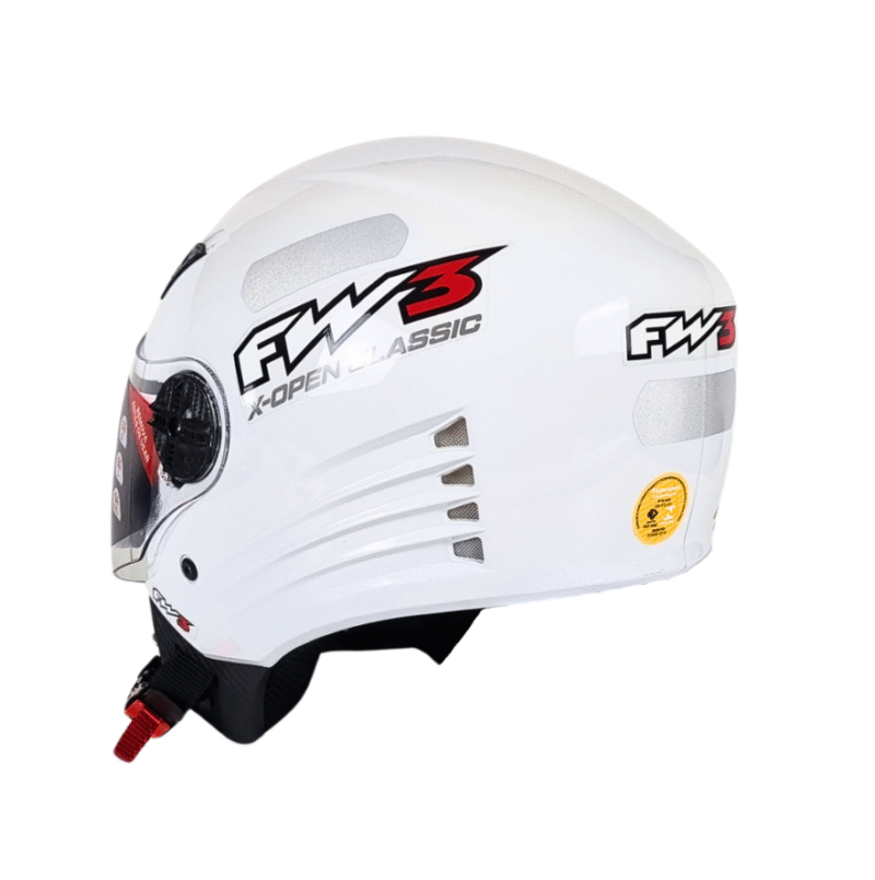 Capacete Aberto FW3 X Open Classic Com viseria Cristal - Imagem 4