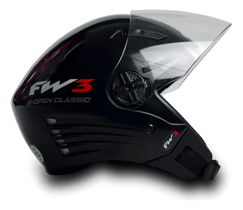 Capacete Aberto FW3 X Open Classic Com viseria Cristal - Imagem 8