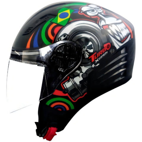 Capacete Aberto FW3 X Open Turbo Com viseira Cristal