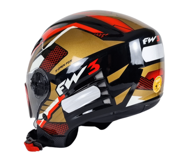 Capacete Aberto FW3 X Open UP Fox Com óculos escuro Interno - Imagem 7