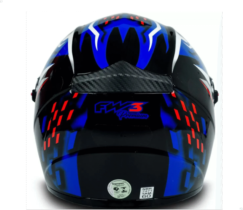 Capacete Fechado FW3 GT5 com Viseira e Narigueira - Imagem 7