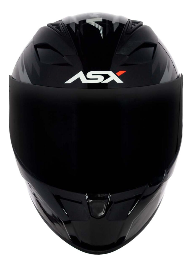 Capacete Para Moto Integral Asx City Arrow Preto Brilhante - Imagem 4