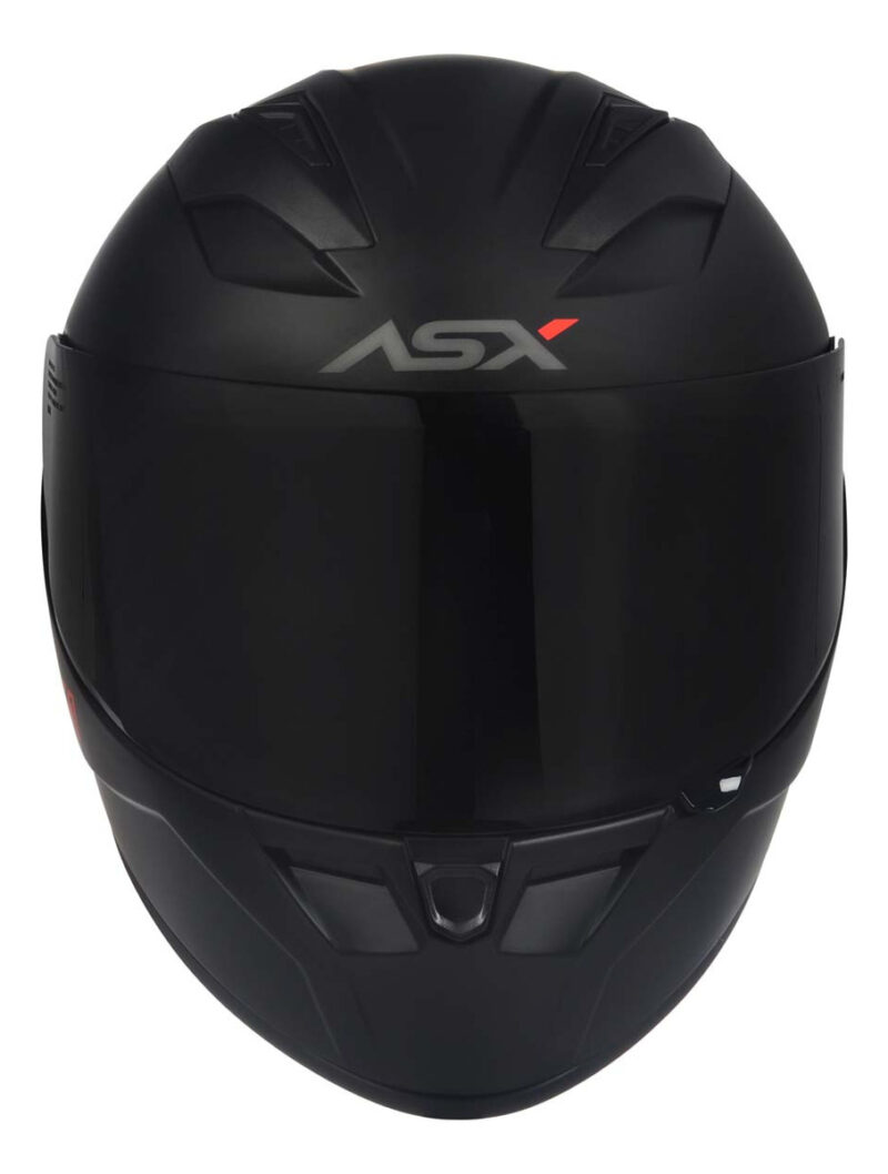 Capacete Para Moto Integral Asx City Solid Preto Fosco - Imagem 4