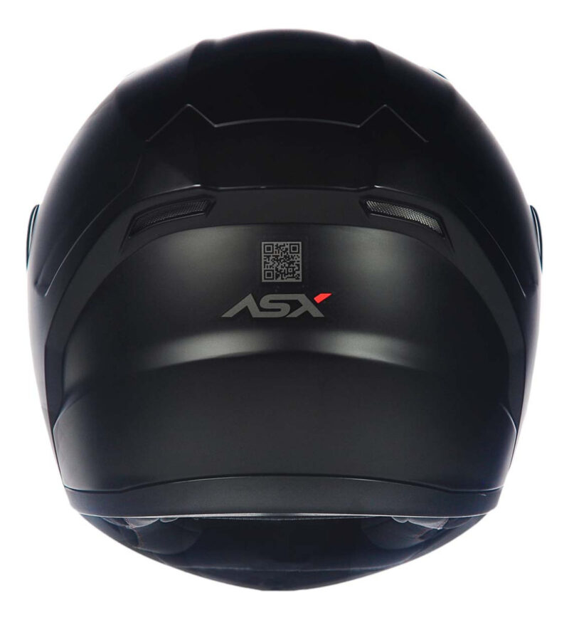 Capacete Para Moto Integral Asx City Solid Preto Fosco - Imagem 6