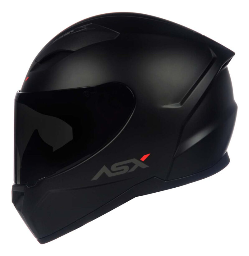 Capacete Para Moto Integral Asx City Solid Preto Fosco