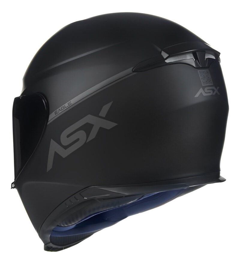 Capacete Para Moto Integral Asx Eagle Solid - Imagem 5