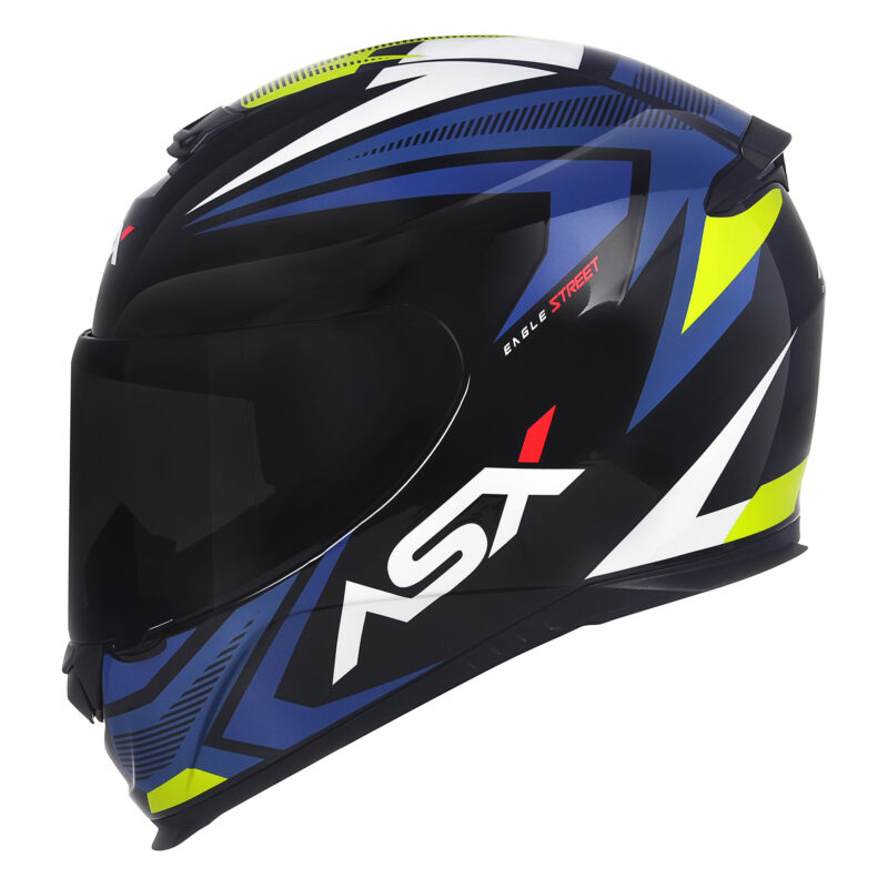 Capacete Para Moto Integral Asx Eagle Street Colorido - Imagem 6