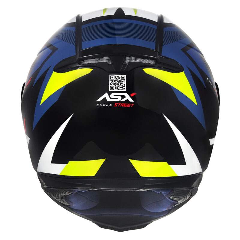 Capacete Para Moto Integral Asx Eagle Street Colorido - Imagem 8