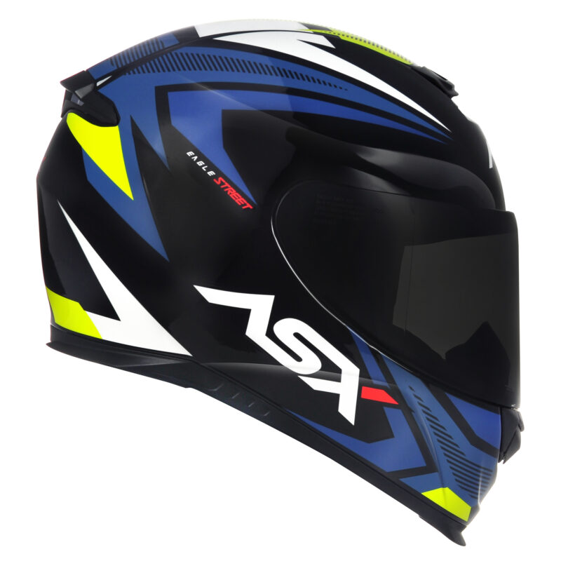 Capacete Para Moto Integral Asx Eagle Street Colorido - Imagem 5