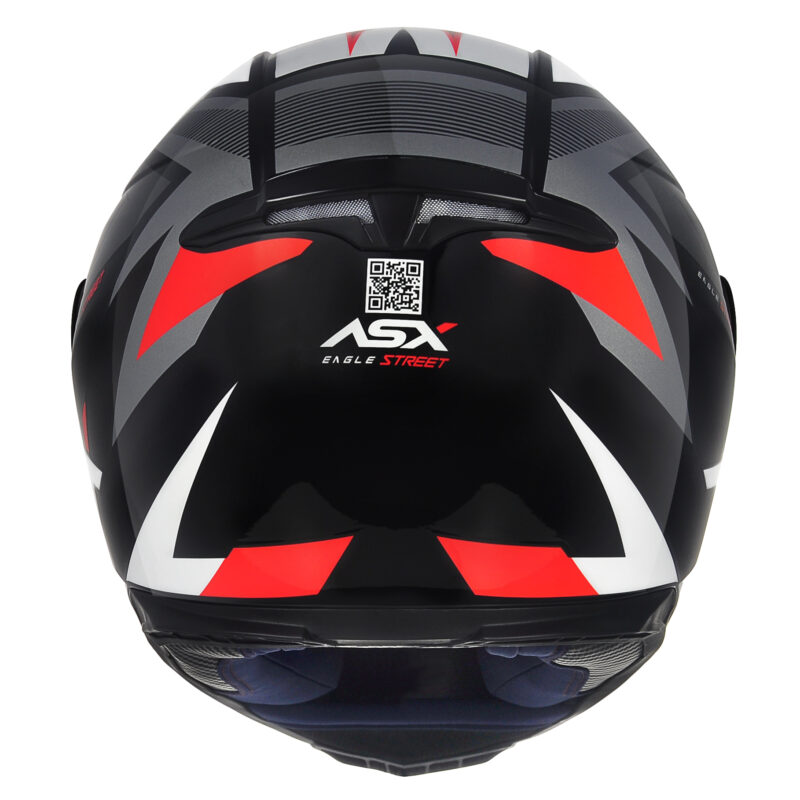 Capacete Para Moto Integral Asx Eagle Street Colorido - Imagem 4