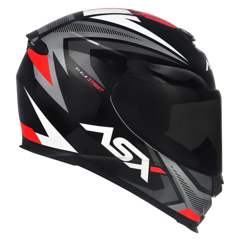 Capacete Para Moto Integral Asx Eagle Street Colorido - Imagem 2
