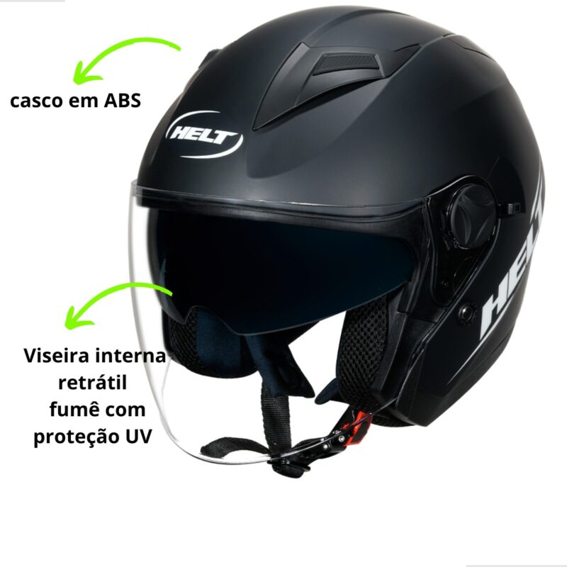 Capacete Aberto C/Oculos City - Imagem 6