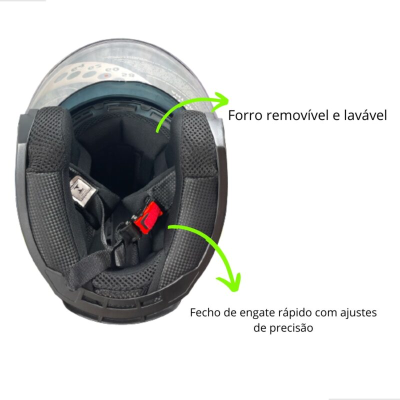Capacete Aberto C/Oculos City - Imagem 7