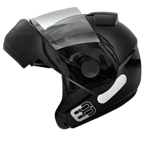 Capacete Moto EBF E8 Articulado Robocop Desenho Solid