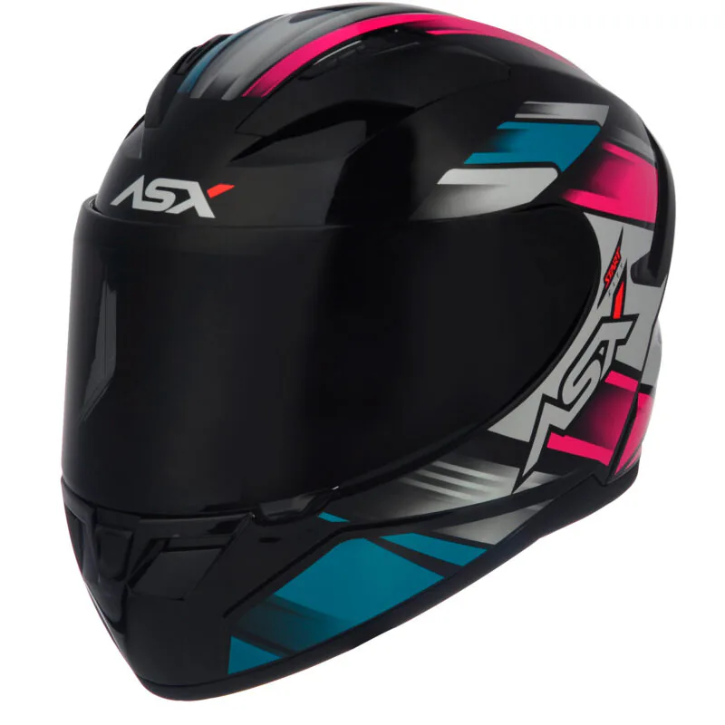 Capacete Para Moto Integral Asx Start Colorido Brilhante - Imagem 5